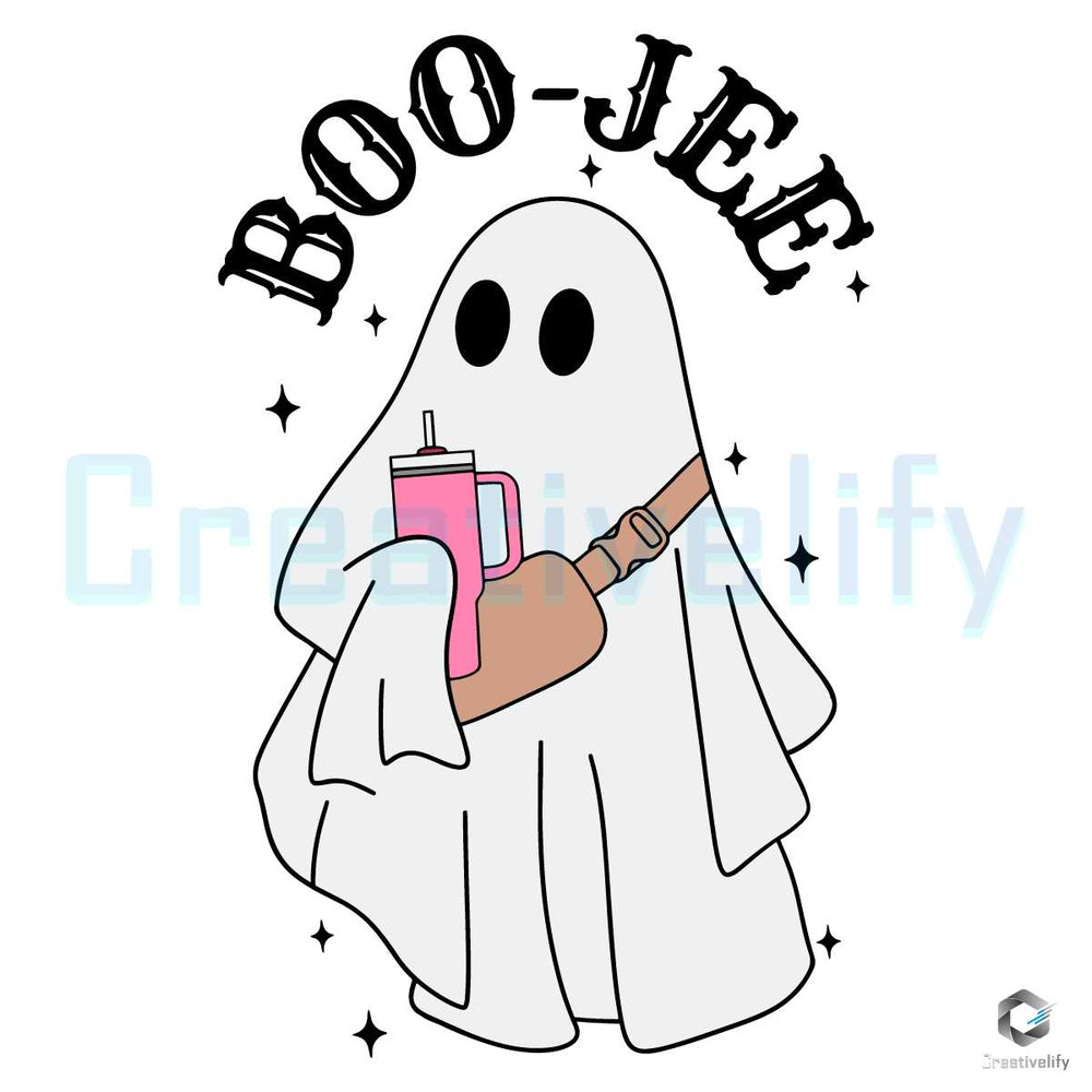 Retro Boo Jee Ghost SVG Halloween Spooky Vibe File Download.jpg