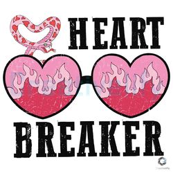 Retro Heartbreaker Glasses SVG Funny Valentine File