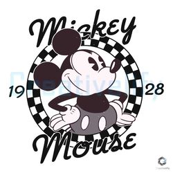 retro mickey classic 1928 svg dinsey mouse digital file