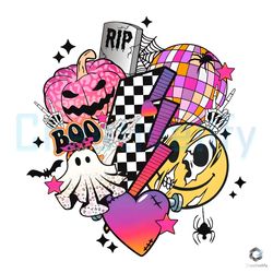 Rip Boo Smiley Face PNG Halloween Sublimation File