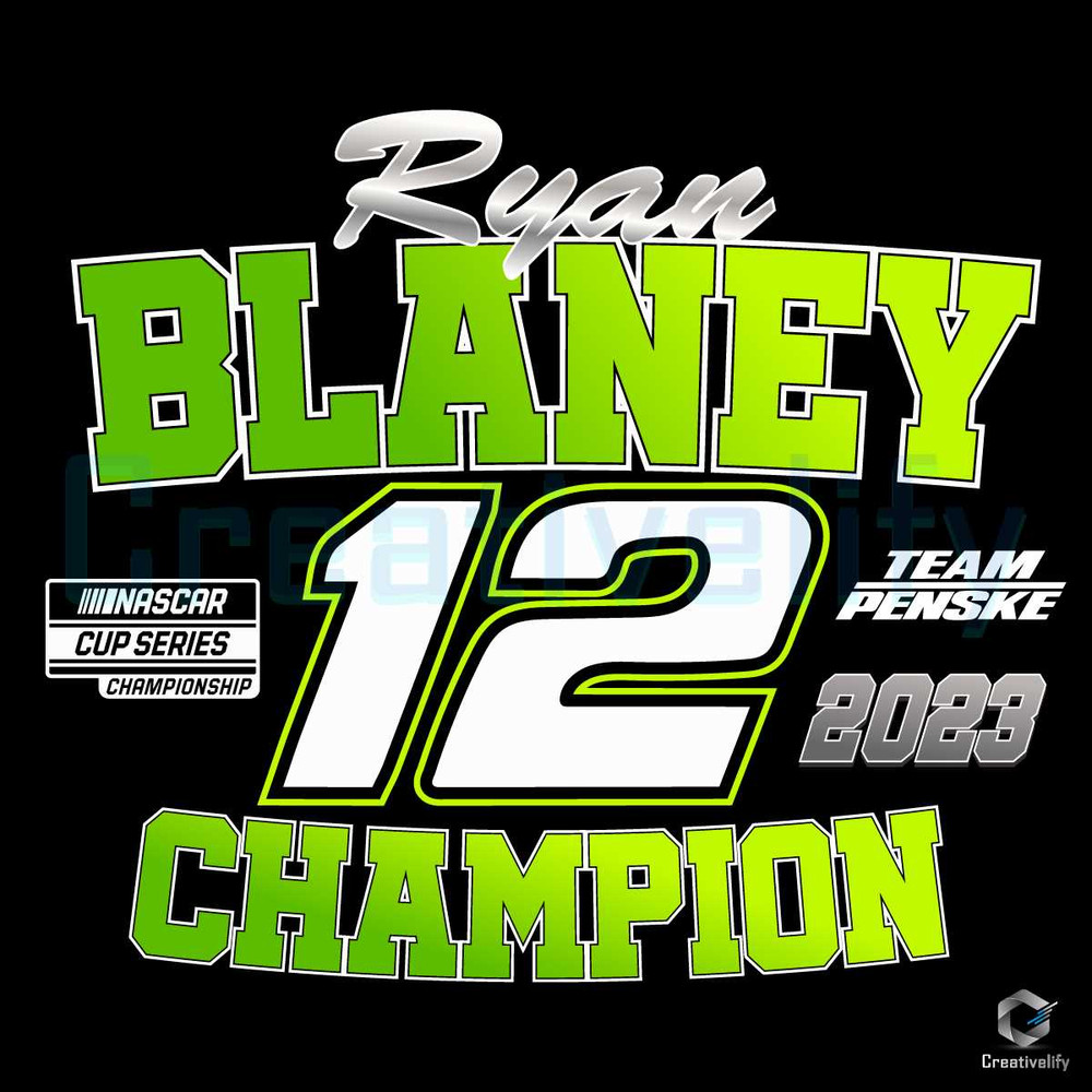 Ryan Blaney Champion SVG 2023 NASCAR Cup Series File.jpg