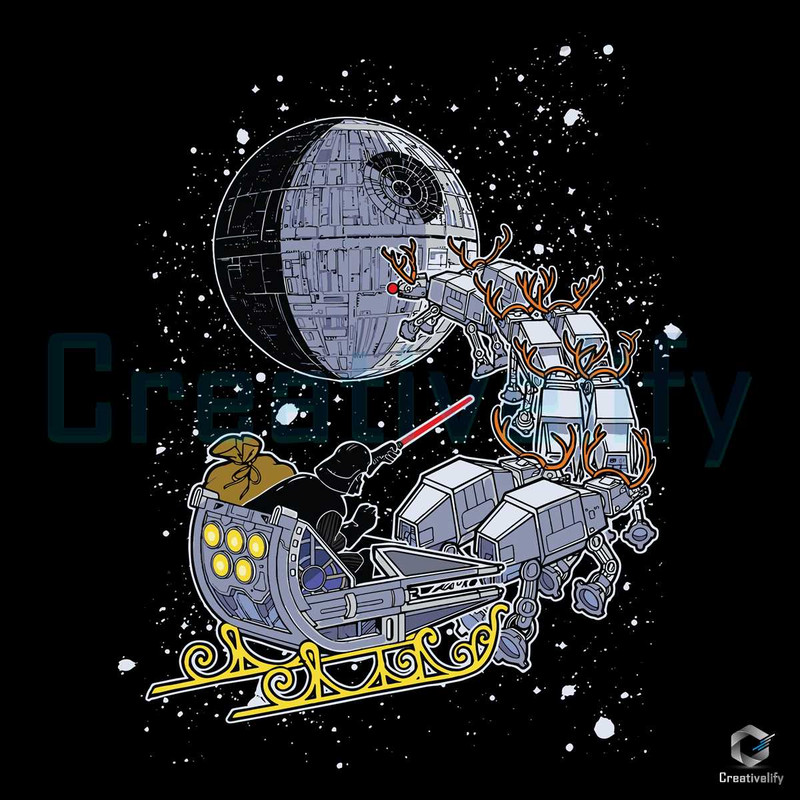 Santa Darth Vader Sleigh SVG Christmas Star Wars File.jpg