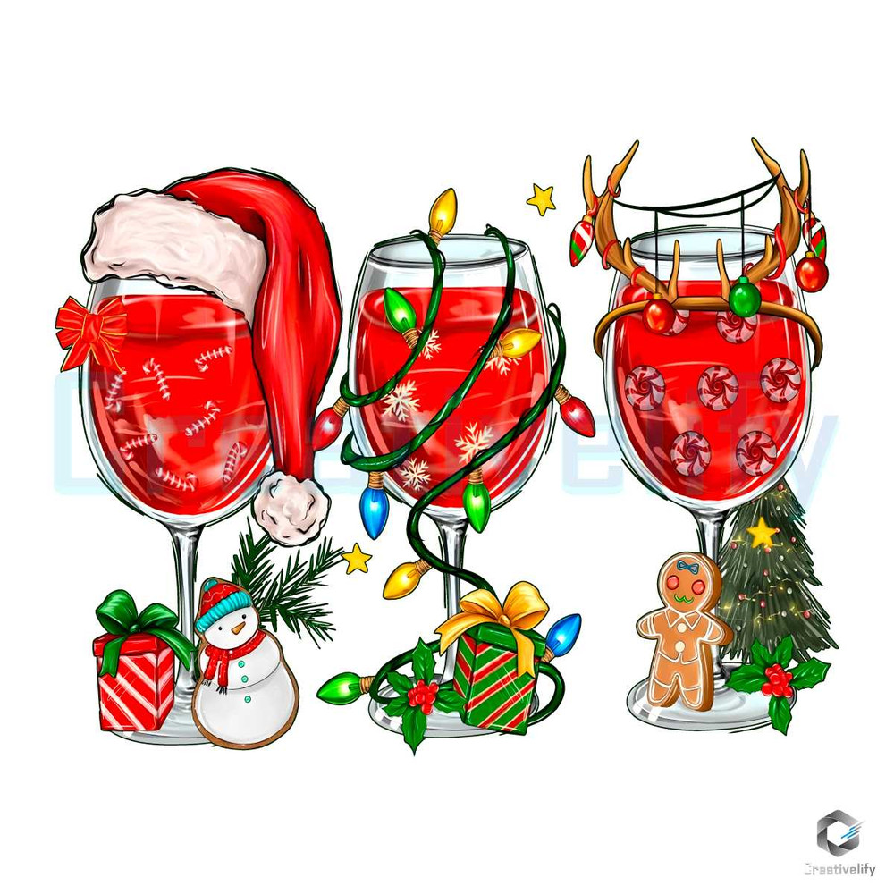 Santa Hat Xmas Wine PNG Funny Christmas Party File.jpg