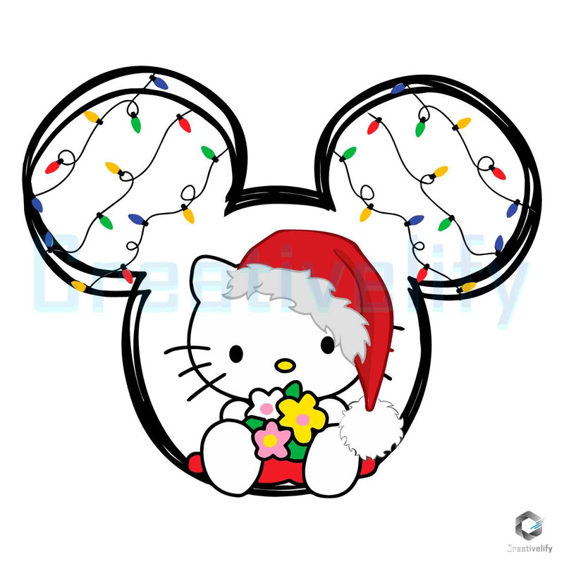 Santa Hello Kitty Xmas SVG Mickey Christmas File Download.jpg