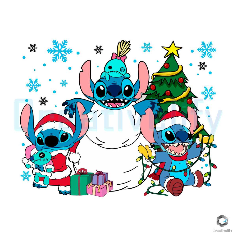 Santa Stitch Christmas SVG Disney Xmas Design File.jpg