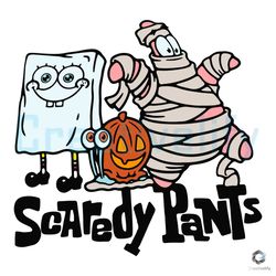 scaredy pants svg spongebob squarepant halloween file