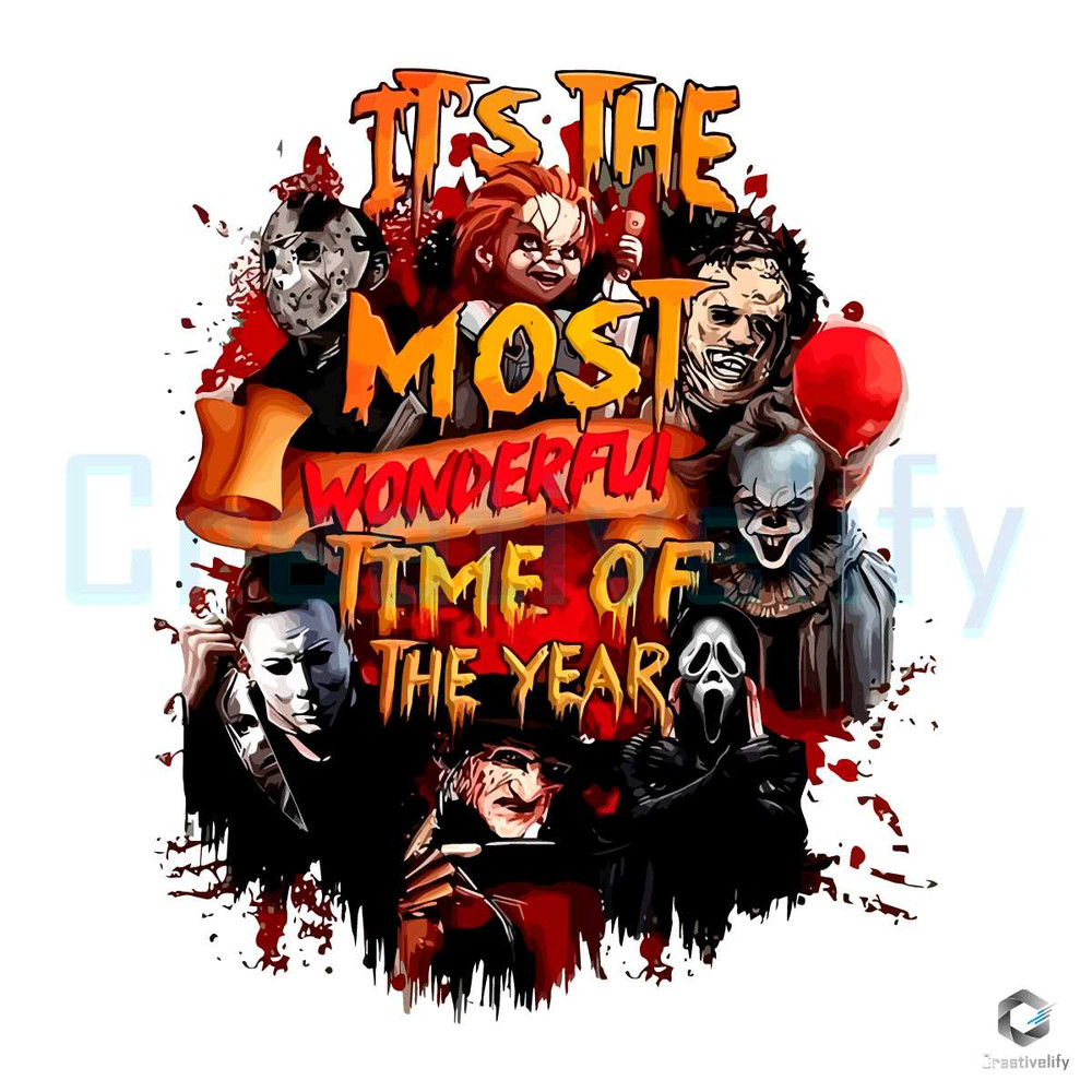 Scary Skeleton The Most Wonderful Time Of The Year PNG File.jpg