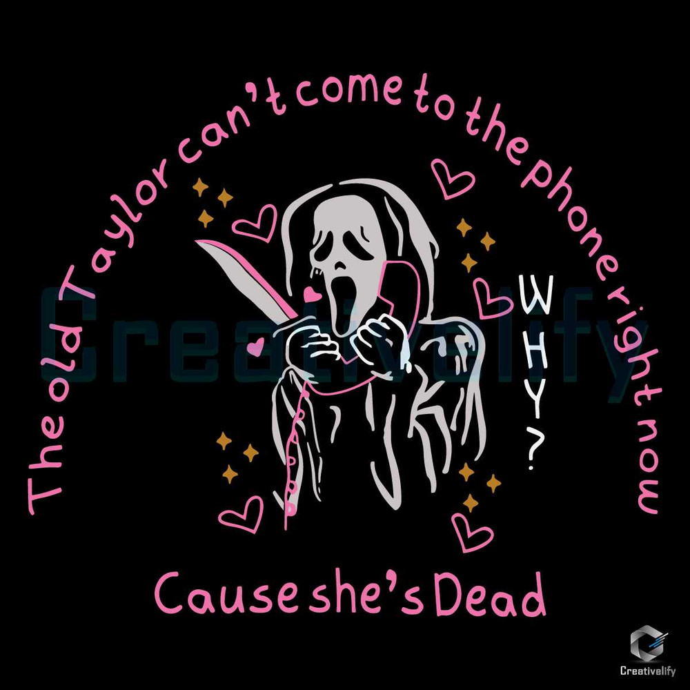 Scream Ghost Halloween SVG The Old Taylor Horror Cricut File.jpg