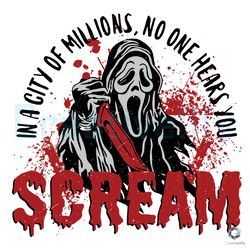 scream in a city of millions svg no one hears you file