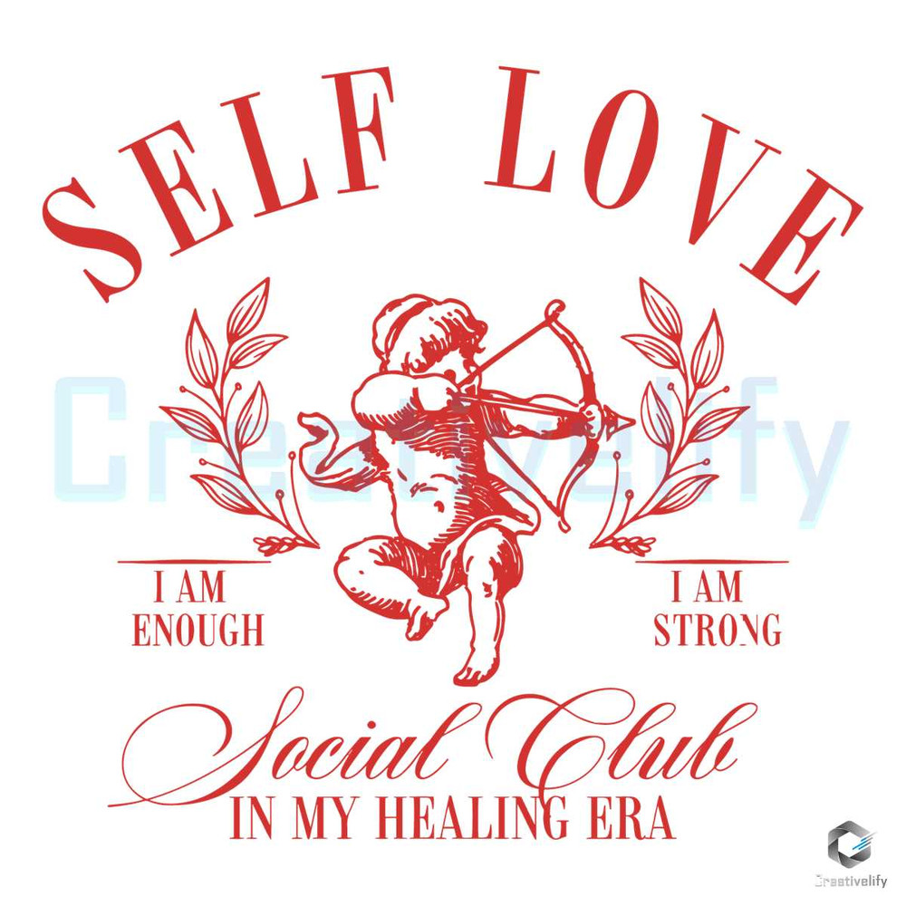 Self-Love Cupid Social Club SVG Cute Valentine File.jpg