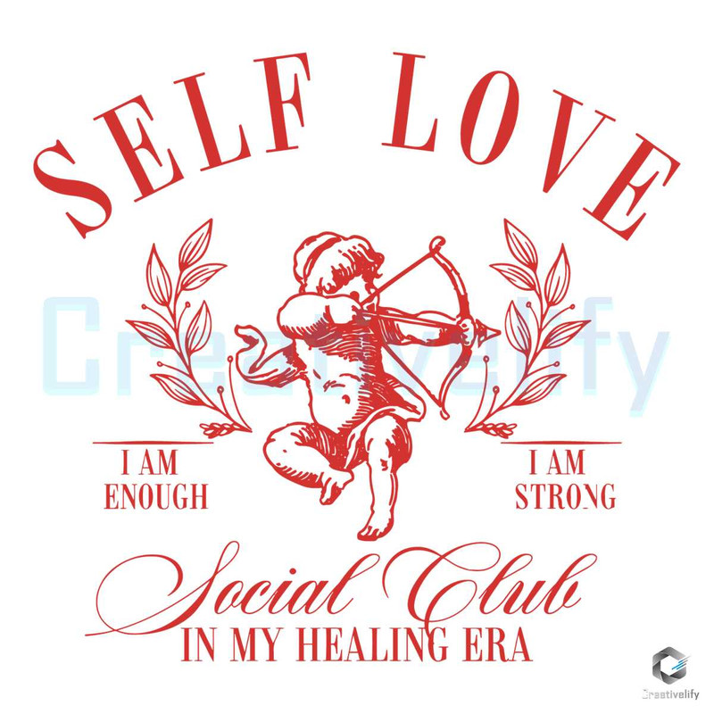 Self-Love Cupid Social Club SVG Cute Valentine File.jpg