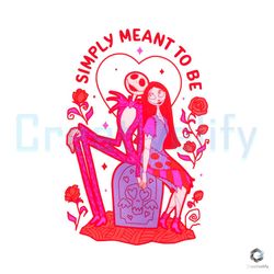 simply meant to be jack and sally png valentines day file
