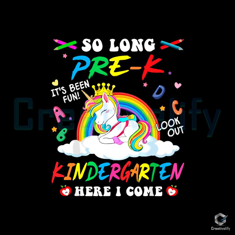 So Long Pre-K It's Been Fun Svg Pre-K Graduate Svg Files for Cricut.jpg