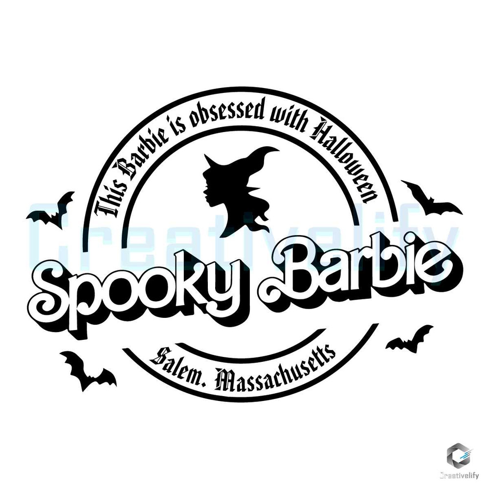 Spooky Barbie SVG Barbie Halloween Digital Cricut File.jpg