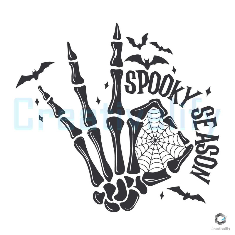 Spooky Season Skeleton Hand SVG Scary Halloween File.jpg