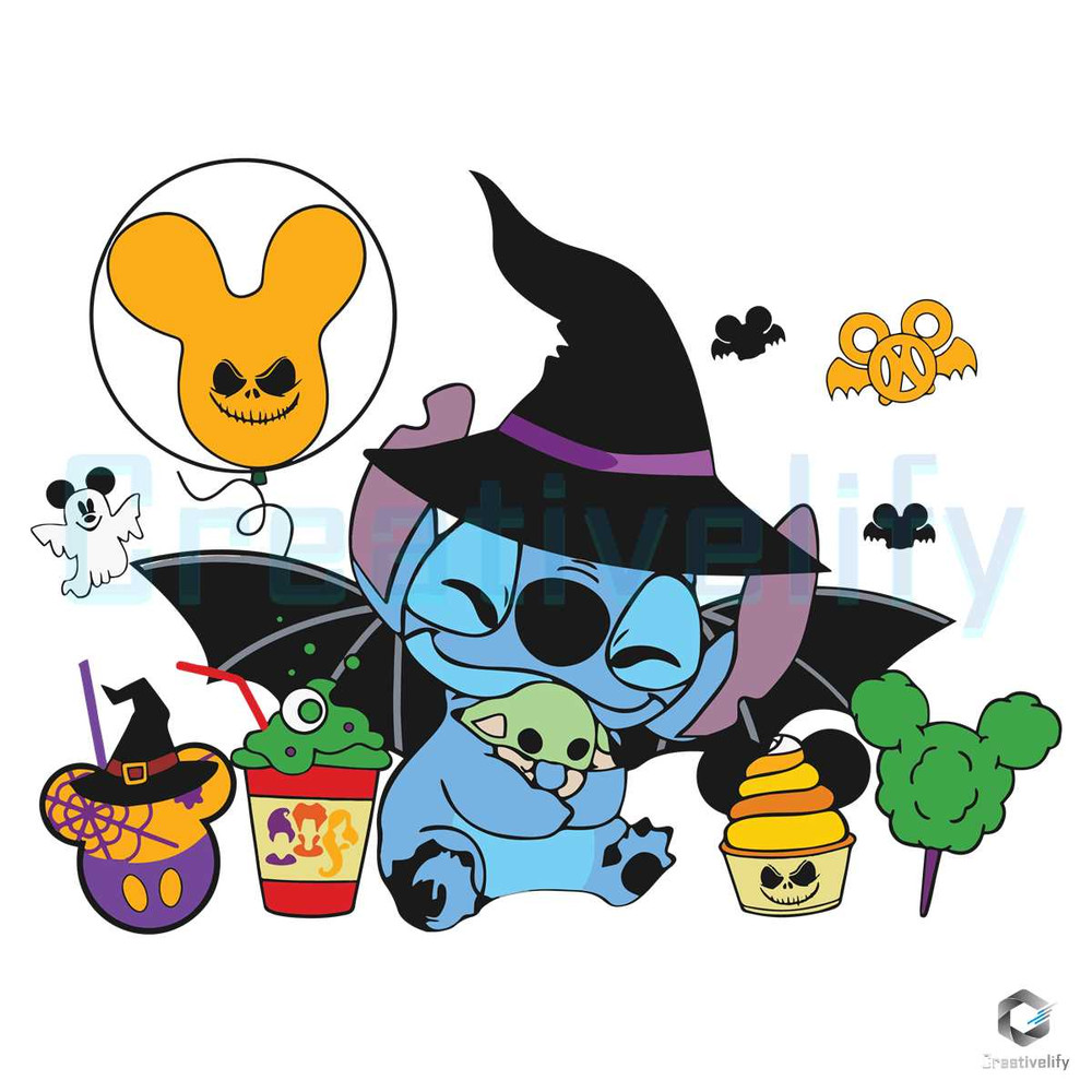 Stitch Halloween Party SVG Witch Vibe File For Cricut.jpg