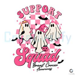 support squad breast cancer svg ghost awareness file