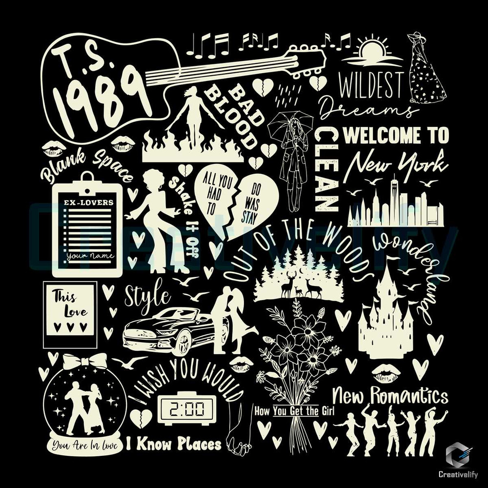 Taylor Swiftie 1989 SVG Out Of The Woods Graphic File.jpg