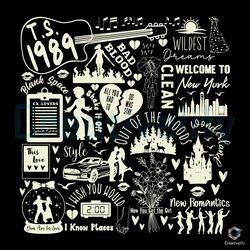 taylor swiftie 1989 svg out of the woods graphic file