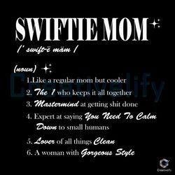 taylor swiftie mom svg like a regular mom but cooler file