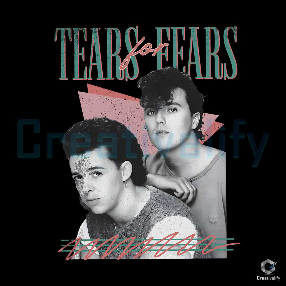 Tears For Fears PNG Faded Style 80s Sublimation Download.jpg