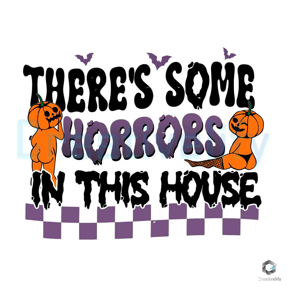 There's Horrors In This House SVG Funny Ghost Design File.jpg