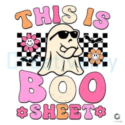 this is some boo sheet svg cool ghost halloween design