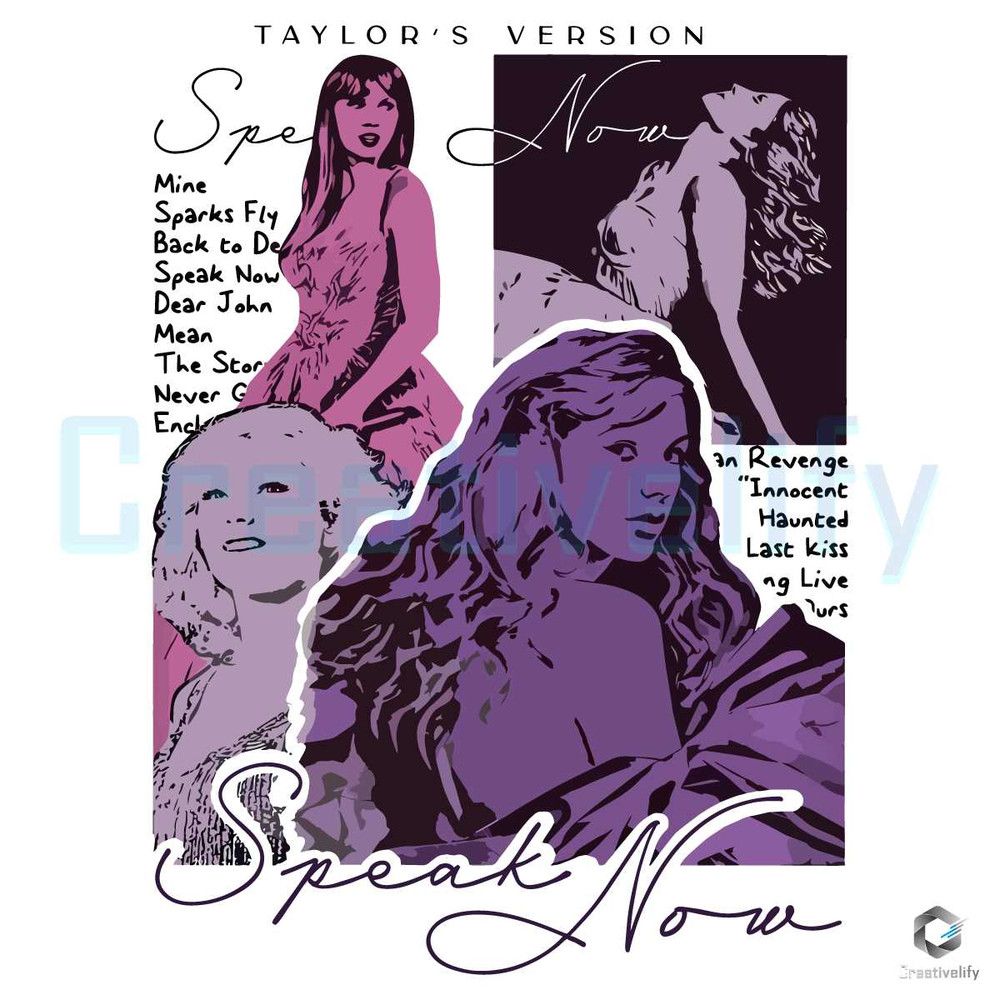Taylor's Version Speak Now SVG Cricut File.jpg