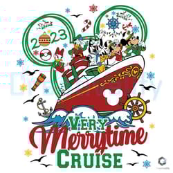 very merrytime cruise svg mickey and friend xmas file