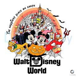 walt disney halloween happiest place on earth svg
