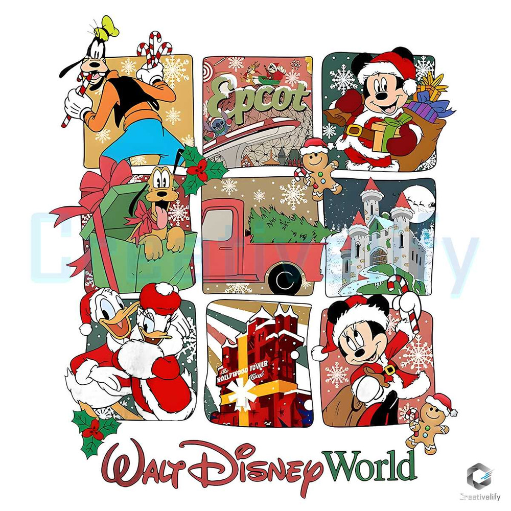 Walt Disney World Christmas PNG Mickey And Friend File.jpg