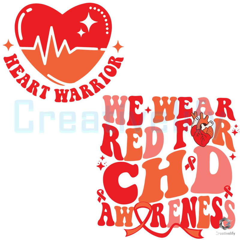 We Wear Red CHD Awareness SVG Red Ribbon File.jpg