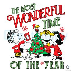 wonderful time of the year svg merry peanuts xmas file