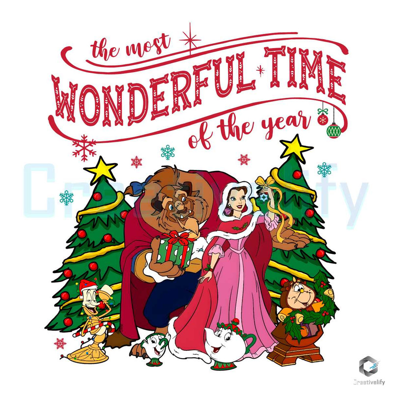 Wonderful Time Princess Xmas PNG Beauty and The Beast File.jpg