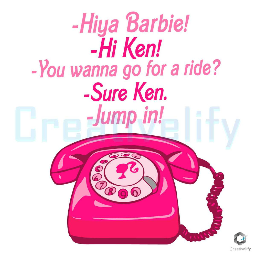 You Wanna Go For A Ride Barbie SVG Digital File.jpg