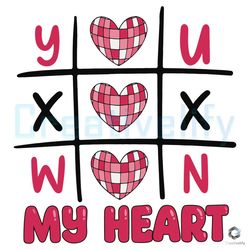 you won my heart svg funny xoxo valentine file