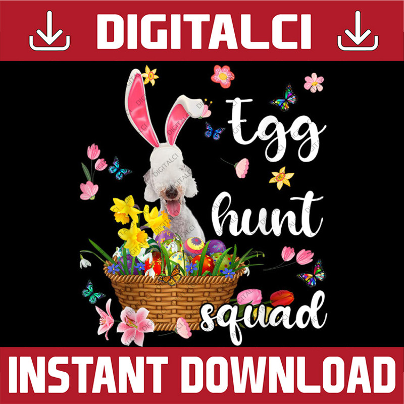 Bedlington Terrier Happy Easter Day Easter Colorful Egg Hunt Easter Day Png, Happy Easter Day Sublimation Design.jpg