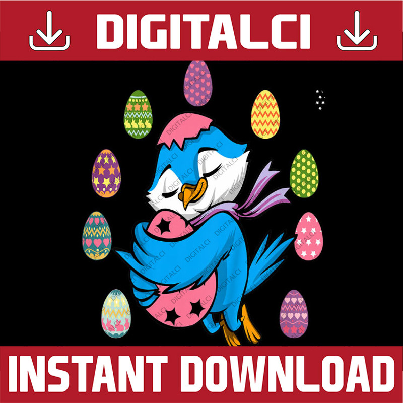 Bird Egg Hunting Easter Day Cute Animal Easter Day Png, Happy Easter Day Sublimation Design.jpg