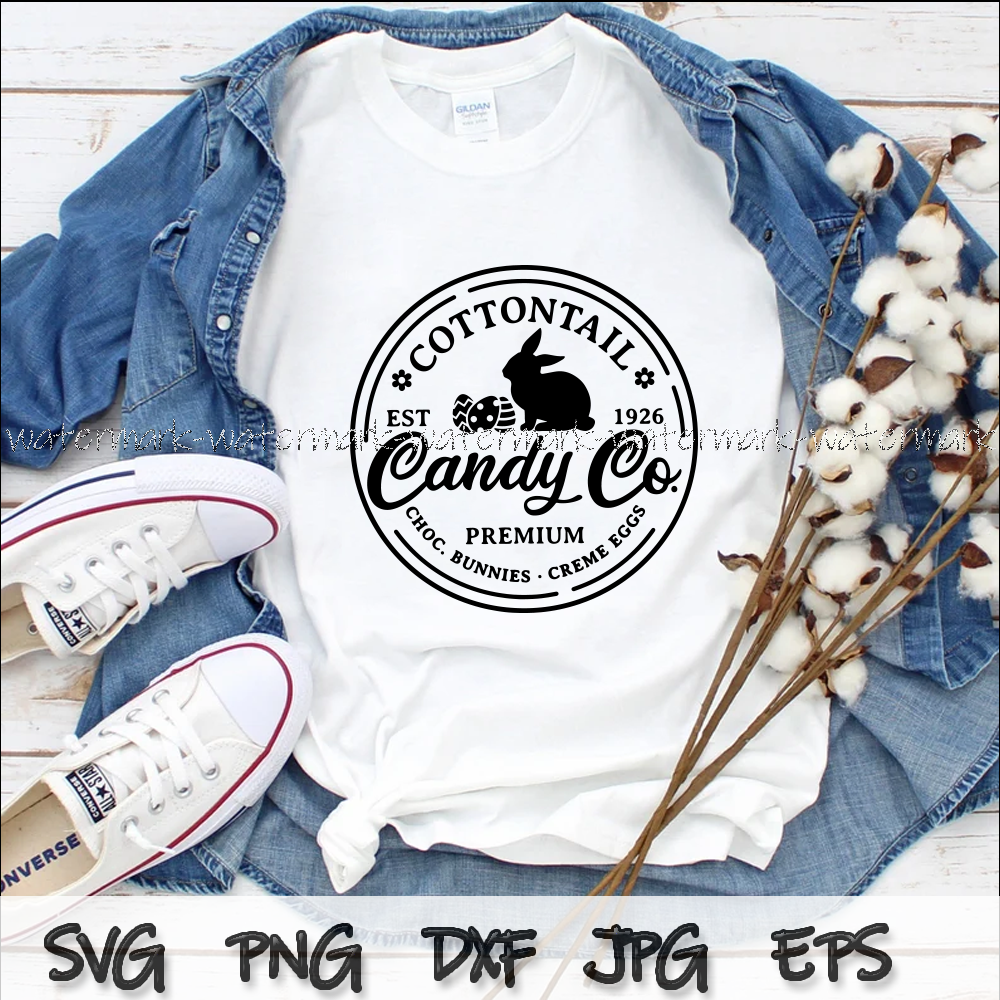 Cottontail Candy Company Easter svg, easter day svg, funny ester day, love easter png, Happy easter day, Easter shirts.png