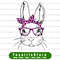Cute Bunny Face Leopard Pink Glasses Headband Happy Easter Day Easter PNG, Easter Day png, Bunny with Heart Glasses.jpg