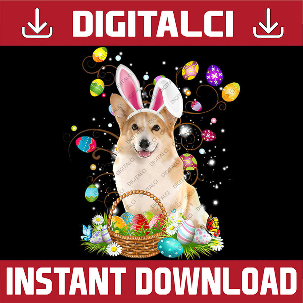 Cute Corgi Egg Easter Day Dog Dad Dog Mom Easter Day Png, Happy Easter Day Sublimation Design.jpg