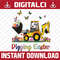 Digging Easter Bunny Egg Hunt Tractor Excavator Easter Day Png, Happy Easter Day Sublimation Design.jpg