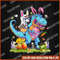 Dinosaur Easter Day Unicorn Riding T-rex Bunny Costume, Easter Png, Happy Easter PNG, Easter Day Png, Easter Sublimation.jpg