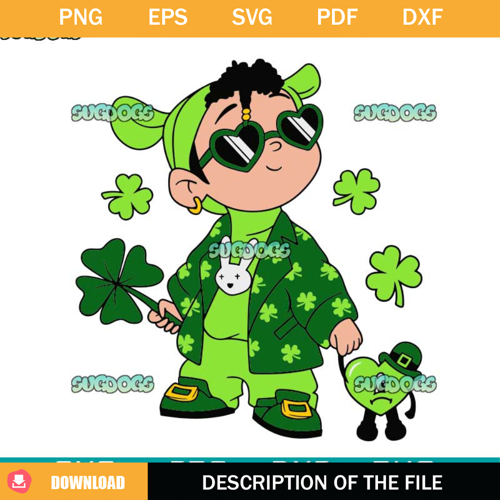 Bad Bunny Bebesota St Patricks Day SVG #1.jpg