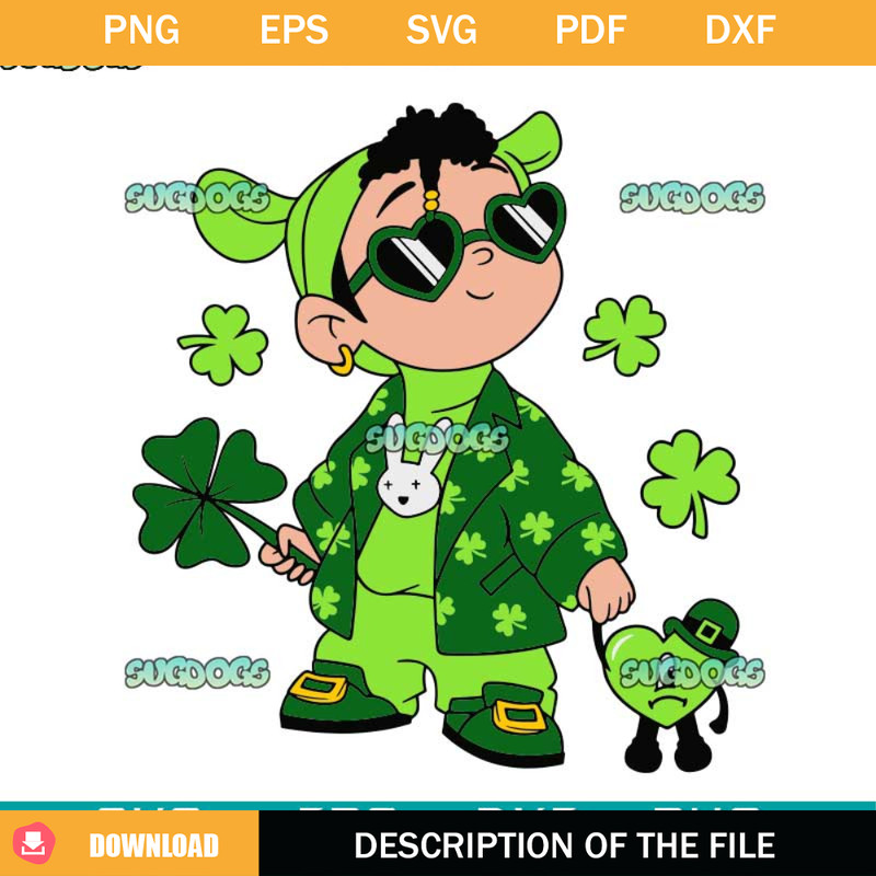 Bad Bunny Bebesota St Patricks Day SVG #1.jpg