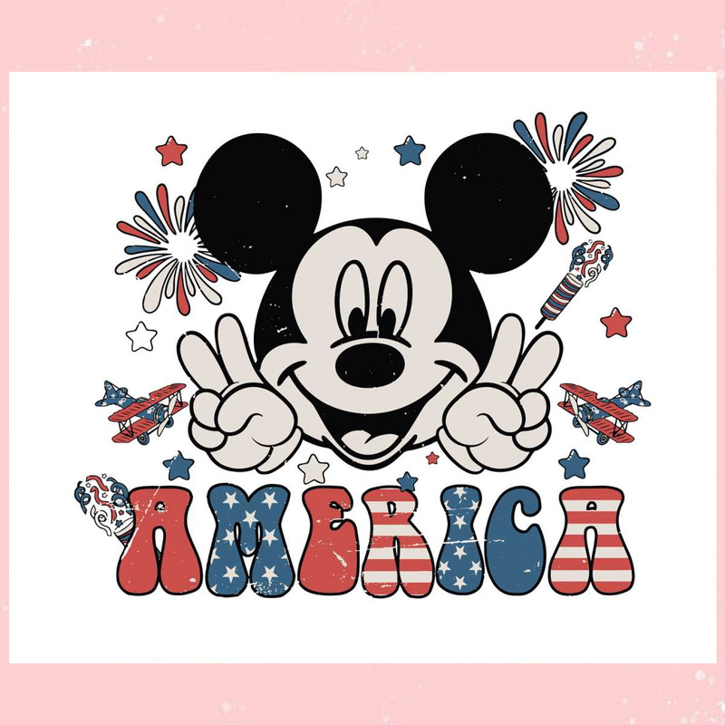 4th of July Vintage Mickey Mouse SVG Graphic Design File.jpg