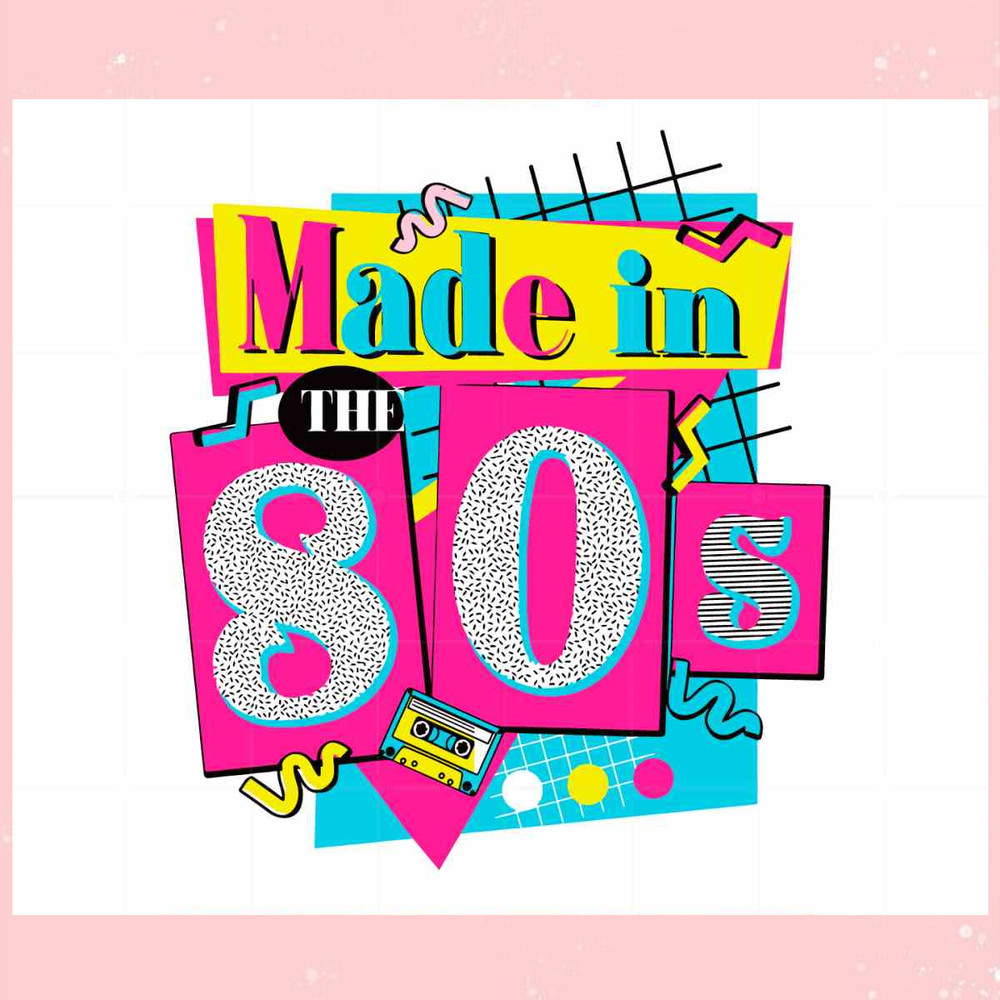 80's Birthday Celebration SVG Best Graphic Designs Cutting Files.jpg