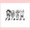 Anime Character Friends SVG Japanese Cartoon Hand Drawn Graphic Design File.jpg