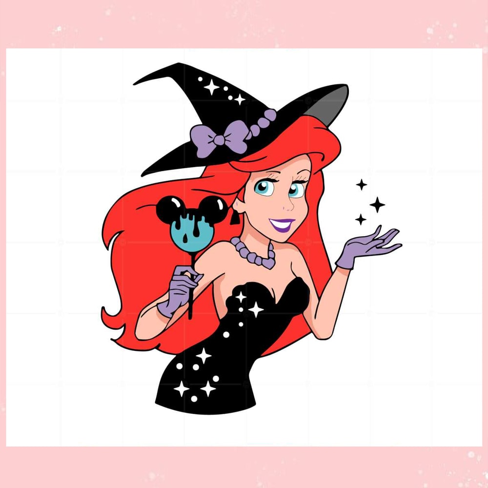 Ariel Disney Little Mermaid Witch SVG Designs Files.jpg