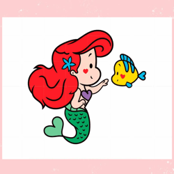 Ariel The Little Mermaid SVG Disney Princess Graphic Design Cutting File,Disney svg, Mickey mouse,Princess, Movie